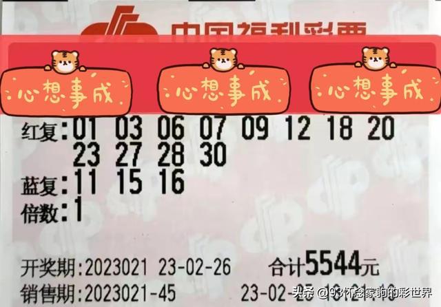 20147期双色球开奖号结果，幸运的数字与梦想成真的瞬间双色球开奖号结果2021119晒票